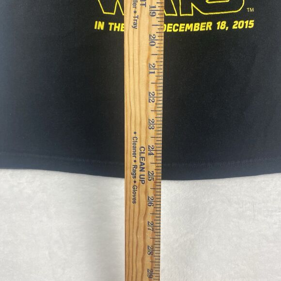 Star Wars The Force Awakens Graphic Print Shirt Small Black 2015 Theatre Debut - Picture 5 of 6